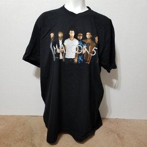 Maroon 5 shirt 2XL North American Tour 2016 black photo graphic band merch